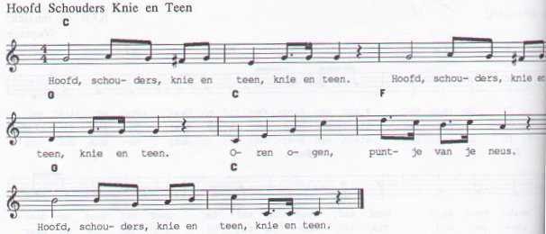 Hoofd, schouders, knie en teen